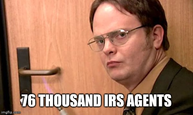 IRS Shadow Agent | 76 THOUSAND IRS AGENTS | image tagged in irs shadow agent | made w/ Imgflip meme maker