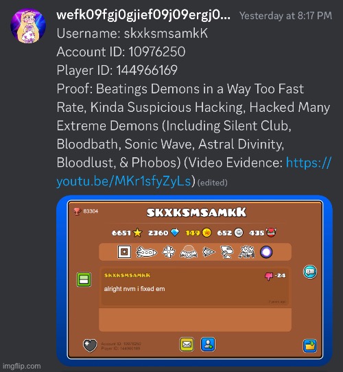 I’m getting that SpaceUK Clone Banned from GD | made w/ Imgflip meme maker