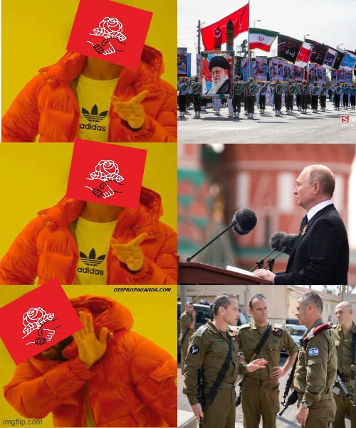 DSA "Anti-Conservatism", in a nutshell. | image tagged in russo-ukrainian war,religious,progressives,gen z | made w/ Imgflip meme maker