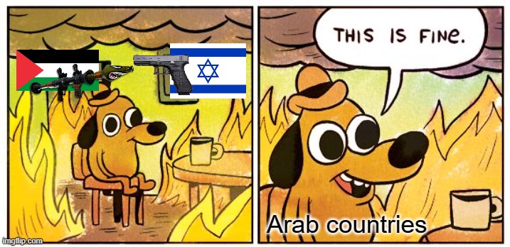 lol | Arab countries | image tagged in memes,this is fine | made w/ Imgflip meme maker