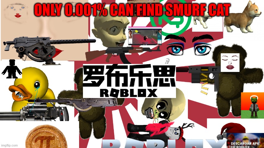 Can you find him? | ONLY 0.001% CAN FIND SMURF CAT | image tagged in smurf,cats | made w/ Imgflip meme maker