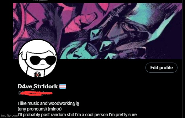 my super cool twitter profil | made w/ Imgflip meme maker