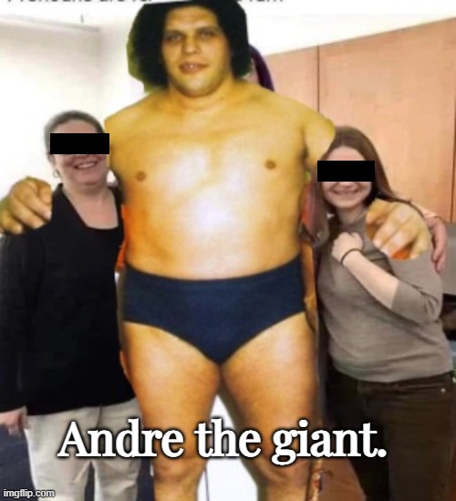 Andre | Andre the giant. | image tagged in andre the giant,funny memes,catch,huge | made w/ Imgflip meme maker