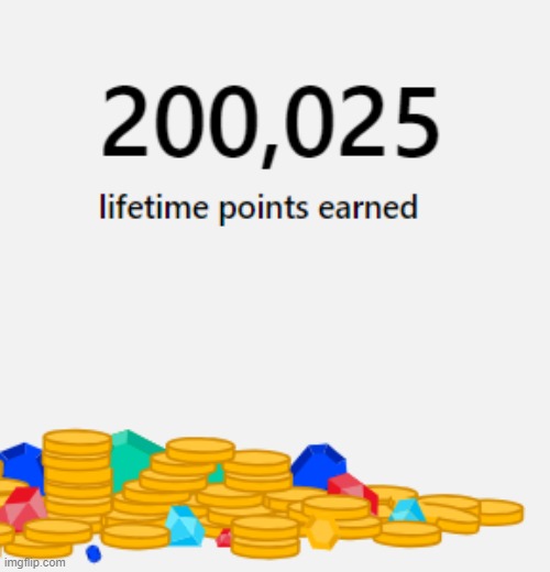 200,000 MS Rewards Points in my lifetime | made w/ Imgflip meme maker