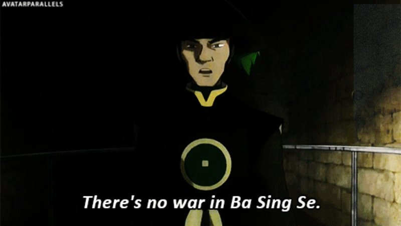 There's no war in Ba Sing Se. Blank Meme Template