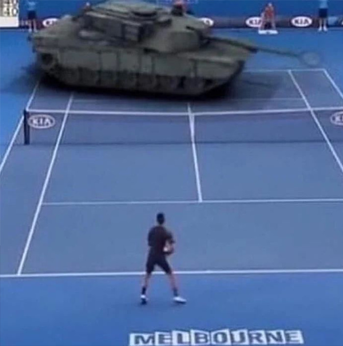 High Quality Playing with a tank Blank Meme Template