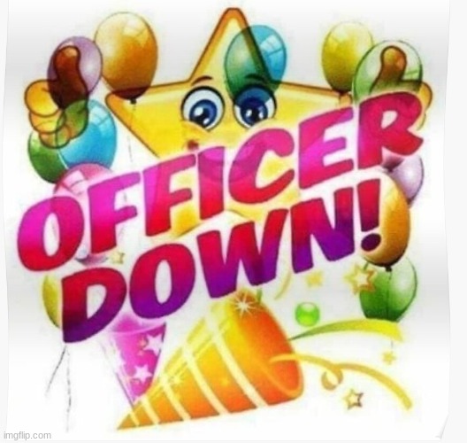 Officer Down! | image tagged in officer down | made w/ Imgflip meme maker