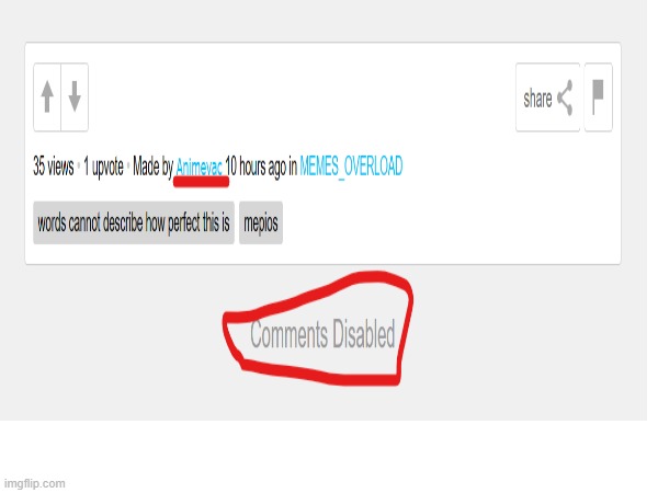 animevac is disabling comments now. | made w/ Imgflip meme maker