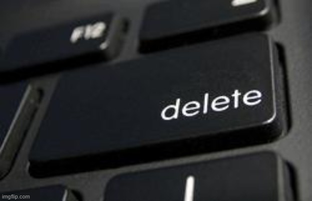 delete it | image tagged in delete it | made w/ Imgflip meme maker