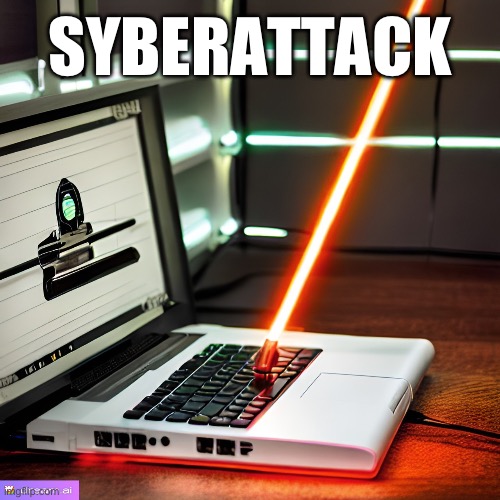 SYBERATTACK | SYBERATTACK | image tagged in lightsaber,star wars,funny memes | made w/ Imgflip meme maker