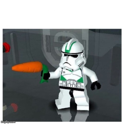 Clone Trooper Carrot | image tagged in clone trooper carrot | made w/ Imgflip meme maker