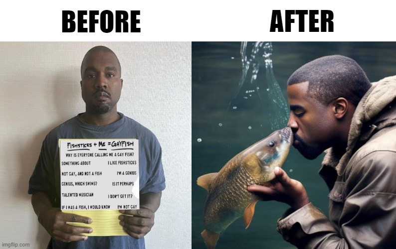 For the South Park fannies | AFTER; BEFORE | image tagged in funny,kanye west lol,south park | made w/ Imgflip meme maker