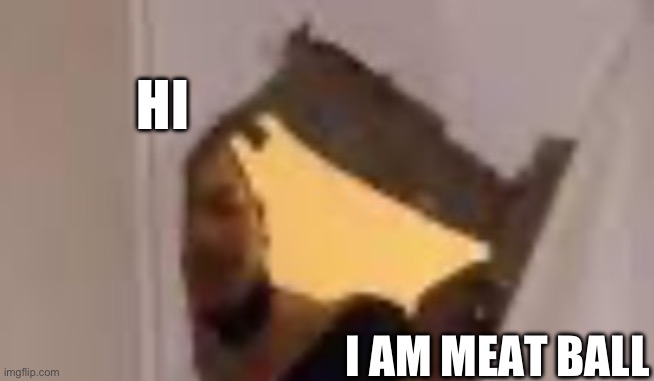 Meat ball | HI; I AM MEAT BALL | made w/ Imgflip meme maker