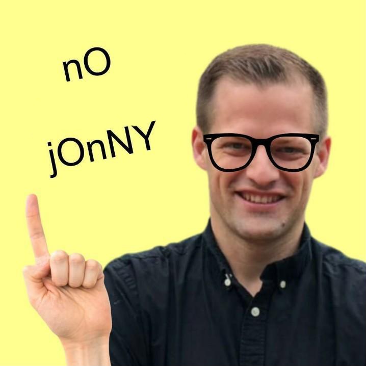 High Quality no jonny Blank Meme Template