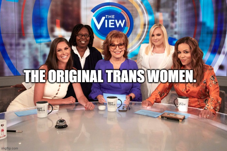 The View | THE ORIGINAL TRANS WOMEN. | image tagged in the view | made w/ Imgflip meme maker