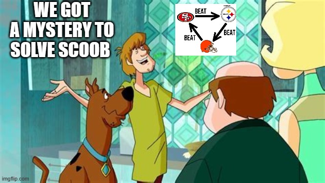 mystery | WE GOT A MYSTERY TO SOLVE SCOOB | image tagged in mystery,49ers,funny,wtf | made w/ Imgflip meme maker
