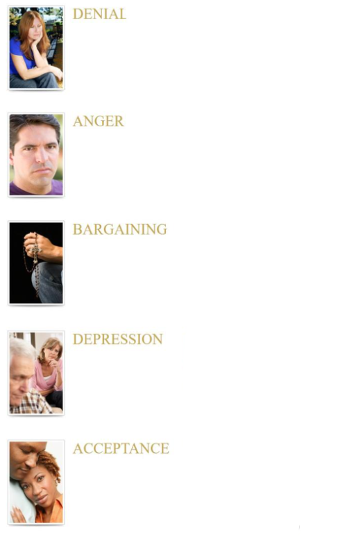 stages of grief Blank Meme Template