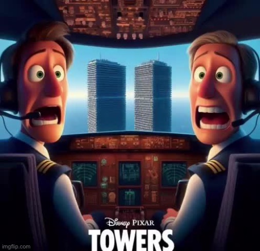 Disney Pixar towers | image tagged in disney pixar towers | made w/ Imgflip meme maker