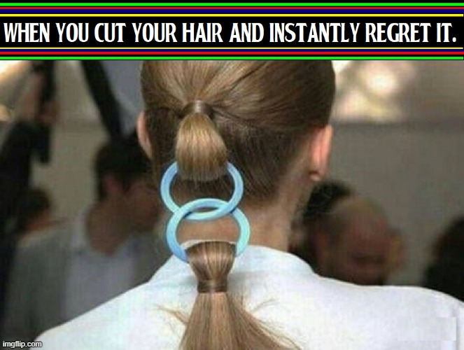 Regrets? I have a few... but then again, too many to mention. | image tagged in vince vance,hair,haircut,bad haircut,bad hair day,memes | made w/ Imgflip meme maker