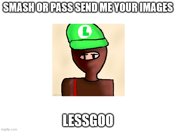 High Quality LuigiChad smash or pass Blank Meme Template