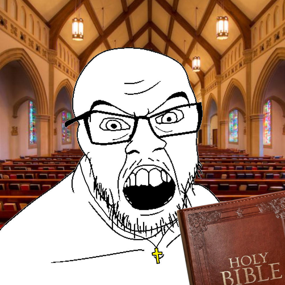 High Quality Christian soyjack Blank Meme Template