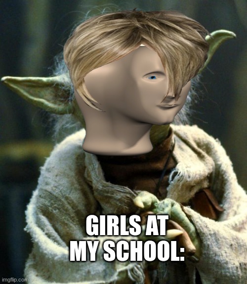 Star Wars Yoda | GIRLS AT MY SCHOOL: | image tagged in memes,star wars yoda | made w/ Imgflip meme maker