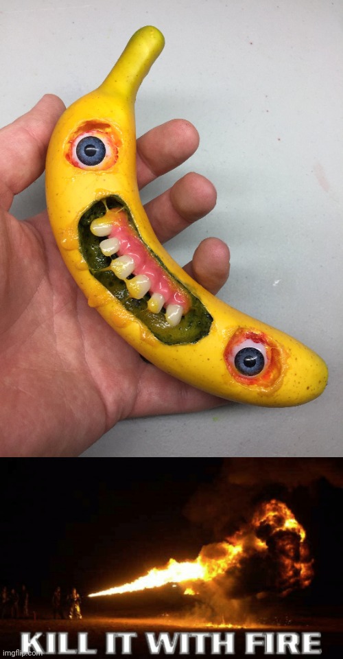 Cursed banana | image tagged in kill it with fire,cursed image,banana,bananas,memes,fruit | made w/ Imgflip meme maker