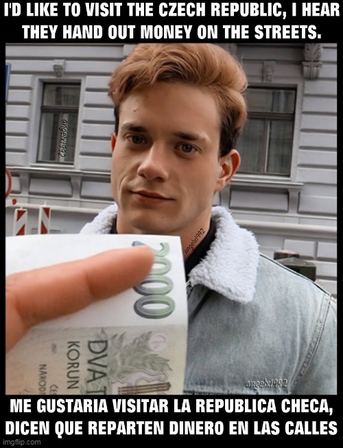 image tagged in czech hunter,czech republic,money,cash,czech,lgbtq | made w/ Imgflip meme maker