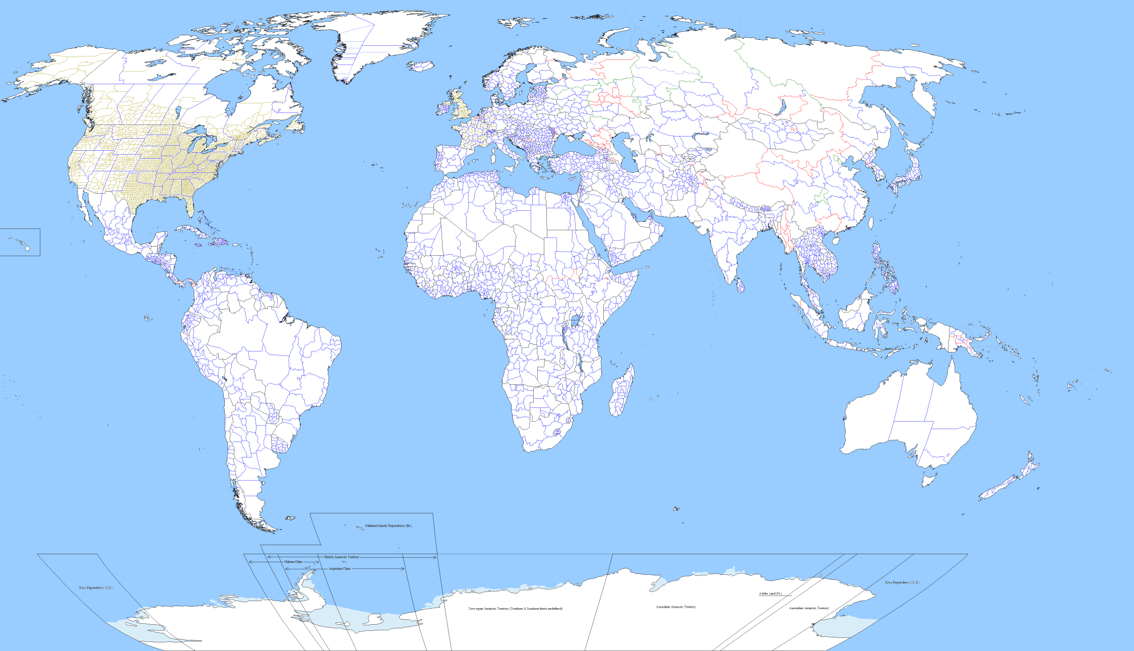 world map Blank Meme Template