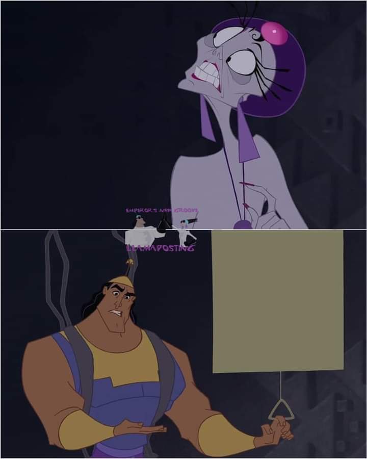 High Quality Yzma and Kronk with Map Blank Meme Template