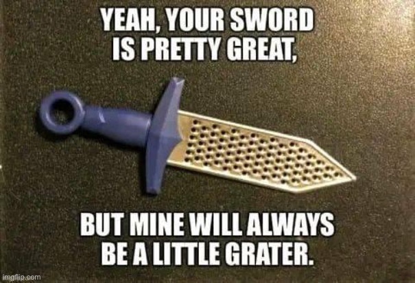 Grate! | image tagged in bad pun | made w/ Imgflip meme maker