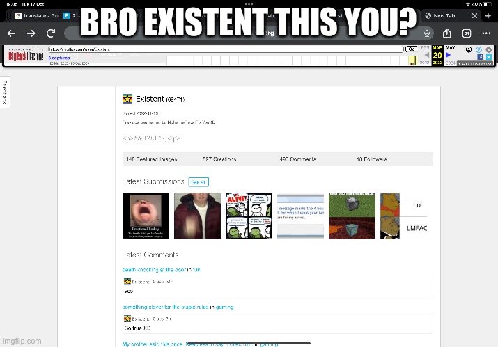 BRO EXISTENT THIS YOU? | made w/ Imgflip meme maker