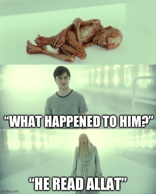 Dead Baby Voldemort / What Happened To Him | “WHAT HAPPENED TO HIM?” “HE READ ALLAT” | image tagged in dead baby voldemort / what happened to him | made w/ Imgflip meme maker