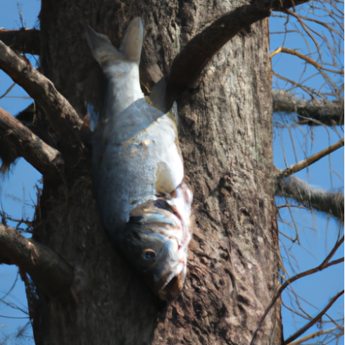 dead fish in a tree Blank Meme Template