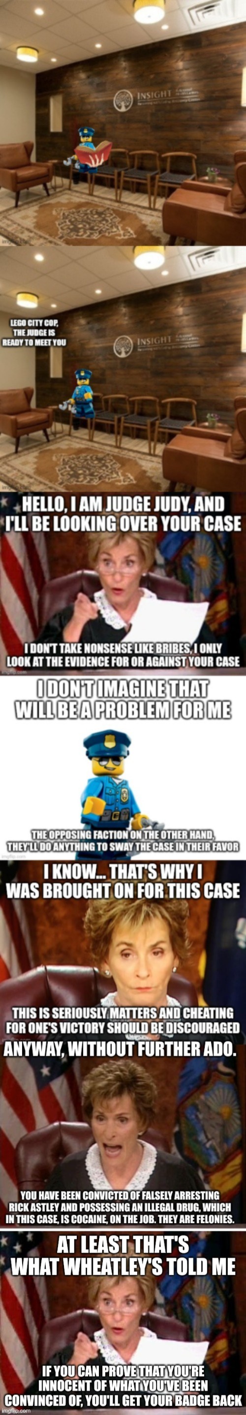 Judge Judy is unbiased and has yet to see the evidence of those crimes | made w/ Imgflip meme maker