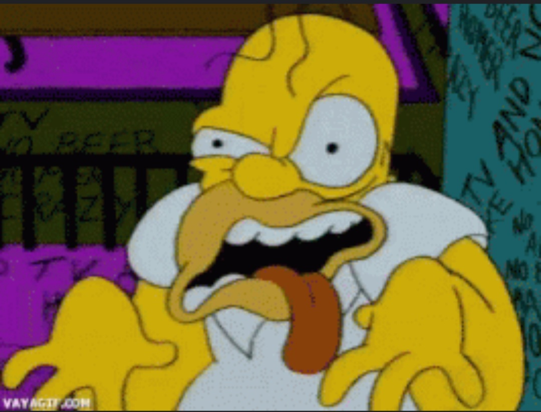Homer Simpson Goes Crazy Blank Meme Template