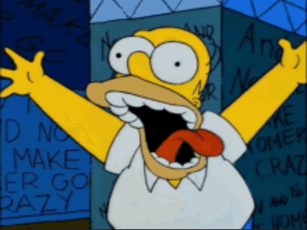 Homer Simpson Crazy Blank Meme Template