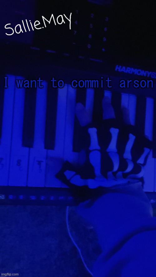 I want to commit arson | image tagged in sallie's temp by hannibal | made w/ Imgflip meme maker