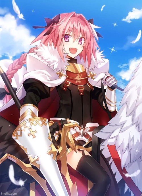 Astolfo :) (I simp for him) | image tagged in astolfo | made w/ Imgflip meme maker