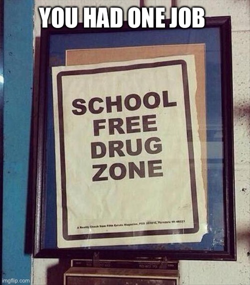 sounds about right | YOU HAD ONE JOB | image tagged in funny,meme,you had one job | made w/ Imgflip meme maker