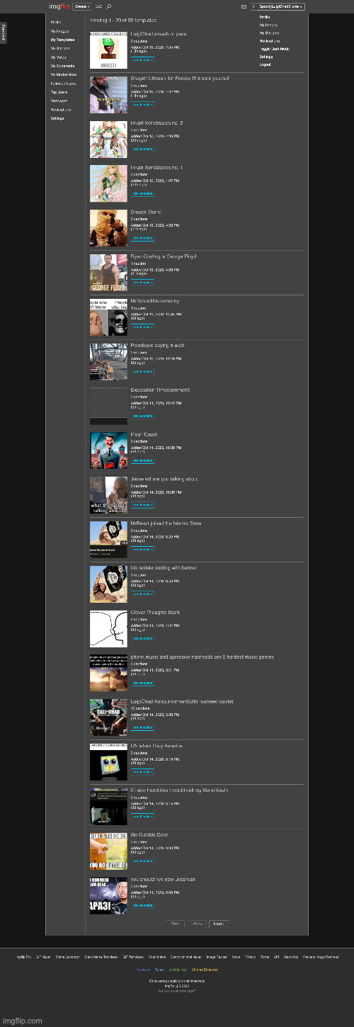 all of my templates | made w/ Imgflip meme maker