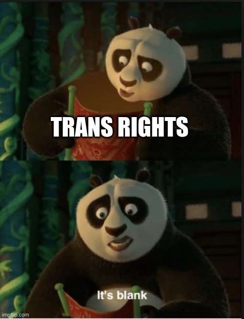 Its Blank | TRANS RIGHTS | image tagged in its blank | made w/ Imgflip meme maker