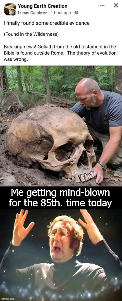 Me getting mind-blown for the 85th. time today | image tagged in mind blown | made w/ Imgflip meme maker