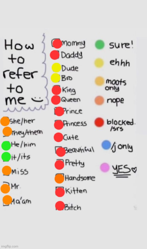 How To Refer To Me :) | image tagged in how to refer to me | made w/ Imgflip meme maker