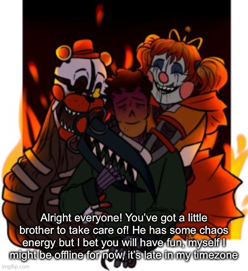 Family hug | Alright everyone! You’ve got a little brother to take care of! He has some chaos energy but I bet you will have fun, myself I might be offline for now, it’s late in my timezone | image tagged in family hug | made w/ Imgflip meme maker