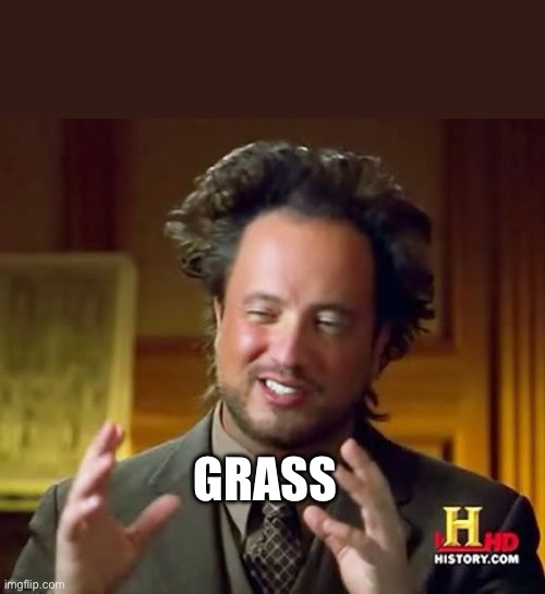 Ancient Aliens | GRASS | image tagged in memes,ancient aliens,touch grass | made w/ Imgflip meme maker