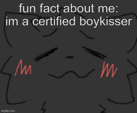 real ! ! ! | fun fact about me: im a certified boykisser | image tagged in devious temp 1 | made w/ Imgflip meme maker