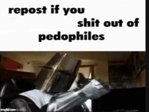 . | image tagged in repost if you support beating the shit out of pedophiles | made w/ Imgflip meme maker
