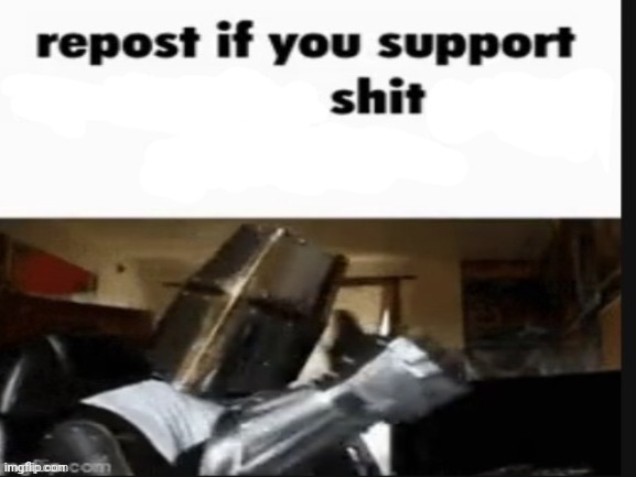 I support shit | image tagged in repost if you support beating the shit out of pedophiles | made w/ Imgflip meme maker