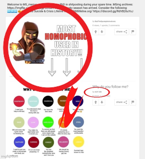 He's so homophobic | made w/ Imgflip meme maker